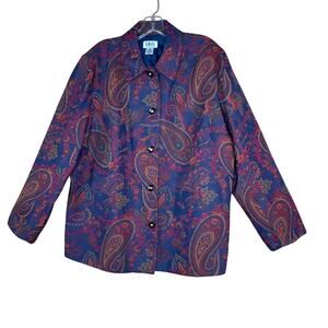 BFA Classics Tapestry Paisley Vintage NWT Button Lined Jacket Women Size 2X